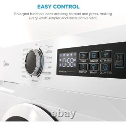 Midea MF110W80BA10/W-UK Machine à laver blanche 8 kg 1400 tr/min classe A
