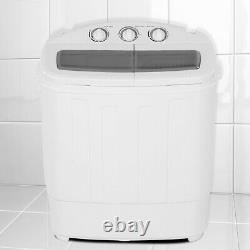 Portable Mini Compact Twin Tub Washing Machine Laveuse Spin Dryer Royaume-uni
