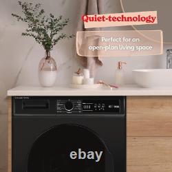 Russell Hobbs Machine à laver 8 kg 1400 tr/min noire posable RH814W111B