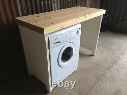 Rustique Pine Double Appliance Gap Logement Sèche-linge Lave-vaisselle Couverture Lave-vaisselle