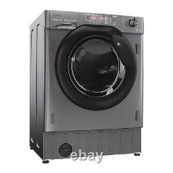 Série 4 de Haier 9kg 1600 tr/min Machine à laver intégrée Graphit HWQ90B416FWBR-UK