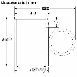 Série Bosch 8 i-Dos 10kg 1400tr/min Machine à laver blanche WGB256A1GB