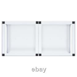 Support surélevé pour machine à laver et sèche-linge blanc vidaXL