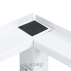 Support surélevé pour machine à laver et sèche-linge blanc vidaXL